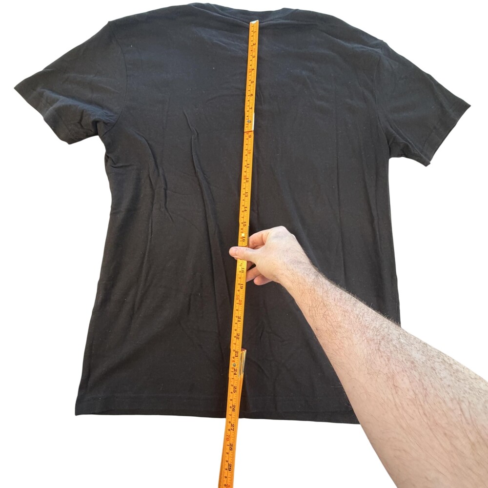 True Classic Shirt Mens Large Black Crew Neck Tagless Cotton Blend Tee